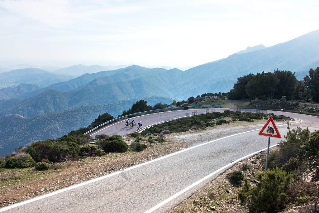 Riding up the Etna volcano